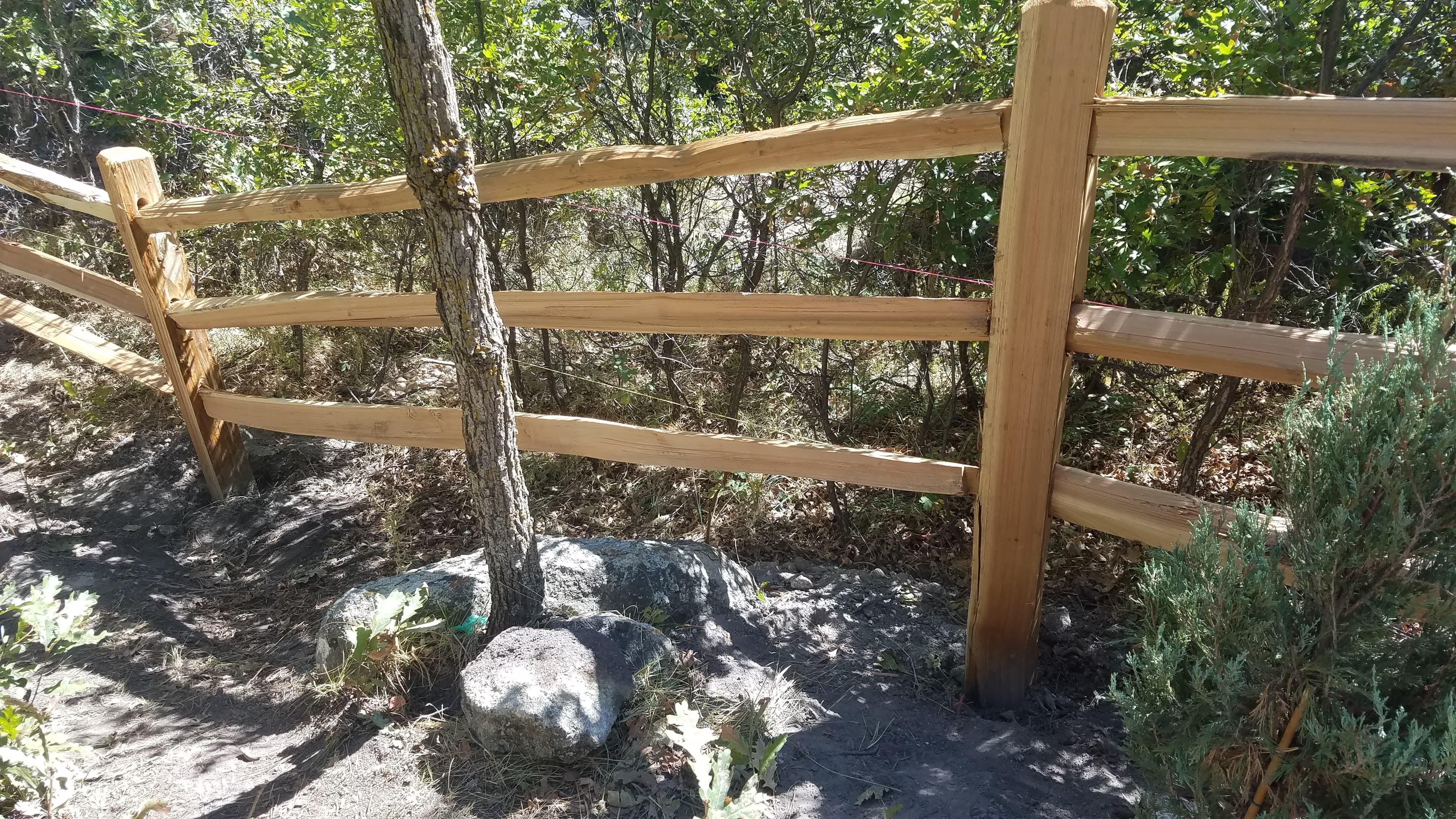 Split-rail fence project 41